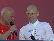 Arjen Robben beim Paulaner Fanfest 2019 im Biergarten des Paulaner am Nockherberg am 18,05.2019 (©Foto: Martin Schmitz)